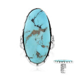 Kingman Blue Mojave Turquoise Silver Ring (Jones Lee)