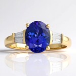 Anello in oro con Tanzanite AAA (CIRARI)