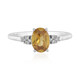 Bague en argent et Zircon mandarine