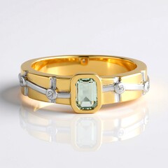 Anello in argento con Smeraldo Color Paraiba