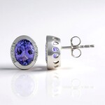 Orecchini in oro con Tanzanite AAA (de Melo Gold)
