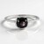 Anello in argento con Zaffiro Stellato Nero (de Melo Essence)