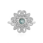 Anello in argento con Apatite Blu