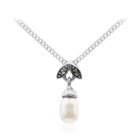 Collana in argento con Perla di Acqua Dolce