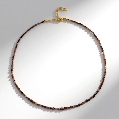 Collana in argento con Diamante Color Rame