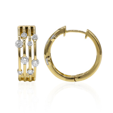 Boucles d'oreilles en or et Diamant IF (D) (Annette)