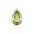 Ouro Verde-Quarz-Silberanhänger