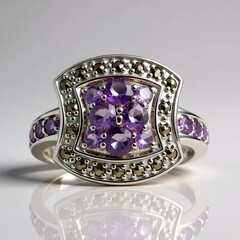 Anello in argento con Ametista (Annette classic)