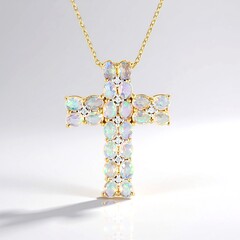 Collana in argento con Opale di Welo