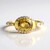 Bague en argent et Zircon jaune (Adela Silber)