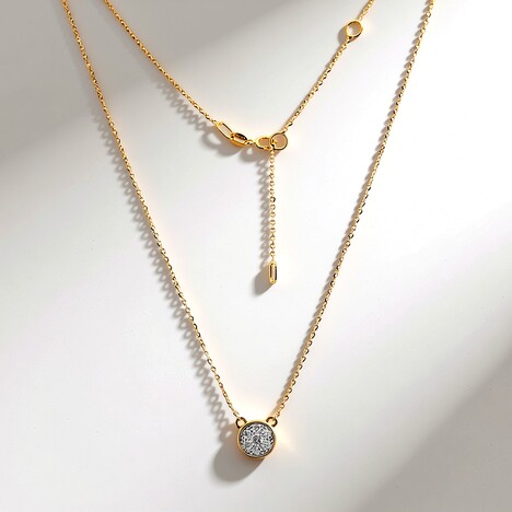 Collana in oro con Diamante IF (D) (Annette)