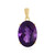 Zilveren hanger met een Siberische amethist