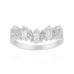 Weißer Topas-Silberring