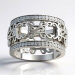 Bague en argent et Zircon (SAELOCANA)