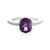 Sibirischer Amethyst-Silberring