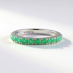 Anello in argento con Smeraldo Socoto