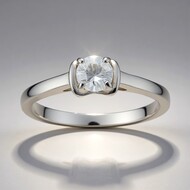 Bague en argent et Zircon