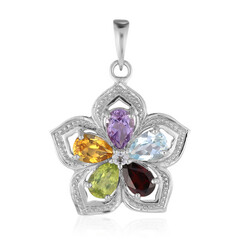 Zilveren hanger met een Mozambique granaat