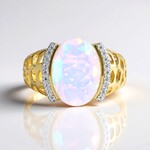 Anillo en plata con Ópalo de Welo (Ornaments by de Melo)