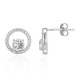Orecchini in argento con Topazio Bianco