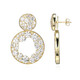 Boucles d'oreilles en argent et Zircon (Adela Silber)