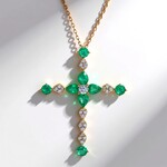 Collana in oro con Smeraldo Zambia AAA (CIRARI)