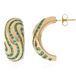 Russischer Smaragd-Goldohrringe (de Melo Gold)