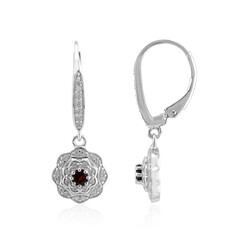 Boucles d'oreilles en argent et Grenat