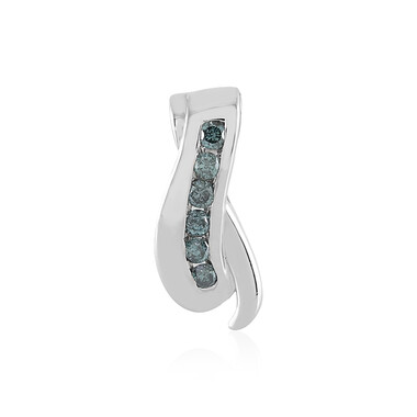 Ciondolo in oro con Diamante Blu I1