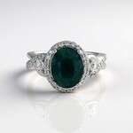 Anello in argento con Grandidierite