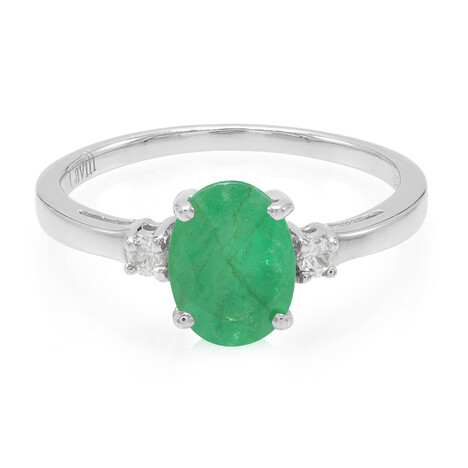 Bague en argent et Emeraude de Bahia