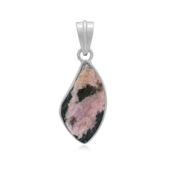 Ciondolo in argento con Rodonite Sulavesi (Bali Barong)