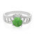 Zilveren ring met een keizerlijk chrysopraas