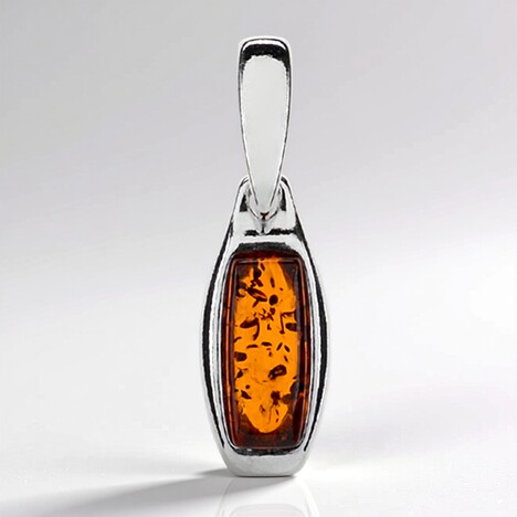 Pendentif en argent et Ambre baltique (dagen)