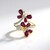 Anello in argento con Rodolite di Naktamunda