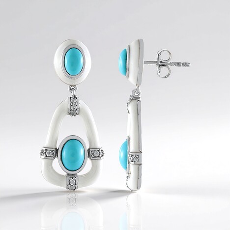 Orecchini in argento con Turchese Sleeping Beauty