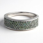 Anello in argento con Diamante Fancy