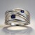 Anello in argento con Iolite (TPC)