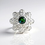 Anello in argento con Opale Mezezo (Ornaments by de Melo)