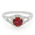 Bague en argent et Topaze Cerise