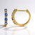 Orecchini in oro con Zaffiro Ceylon Blu