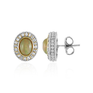 Pendientes en plata con Ópalo de Welo (Dallas Prince Designs)