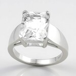 Bague en argent et Danburite
