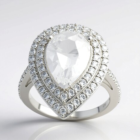 Anello in argento con Danburite