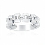 Bague en argent et Diamant SI1 (G) (Annette)