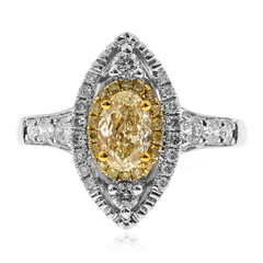 Gelber SI2 Brillant-Goldring (CIRARI)