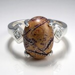Anello in argento con Diaspro Dentritico Sonora