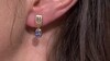 Boucles d'oreilles en argent et Tanzanite