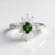 Anello in argento con Diopside Russo