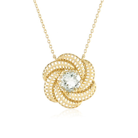 Collier en argent et Améthyste verte (Ornaments by de Melo)